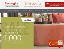 Tablet Screenshot of barringtonflooring.com